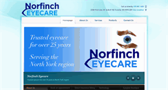 Desktop Screenshot of norfincheyecare.com