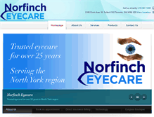 Tablet Screenshot of norfincheyecare.com